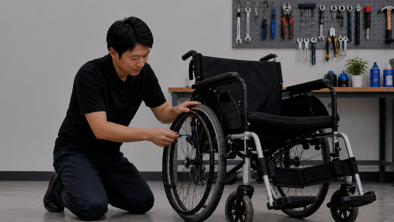 車いすメンテナンス